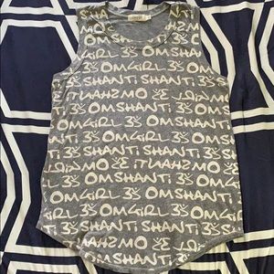 OmGirl muscle shirt gently used